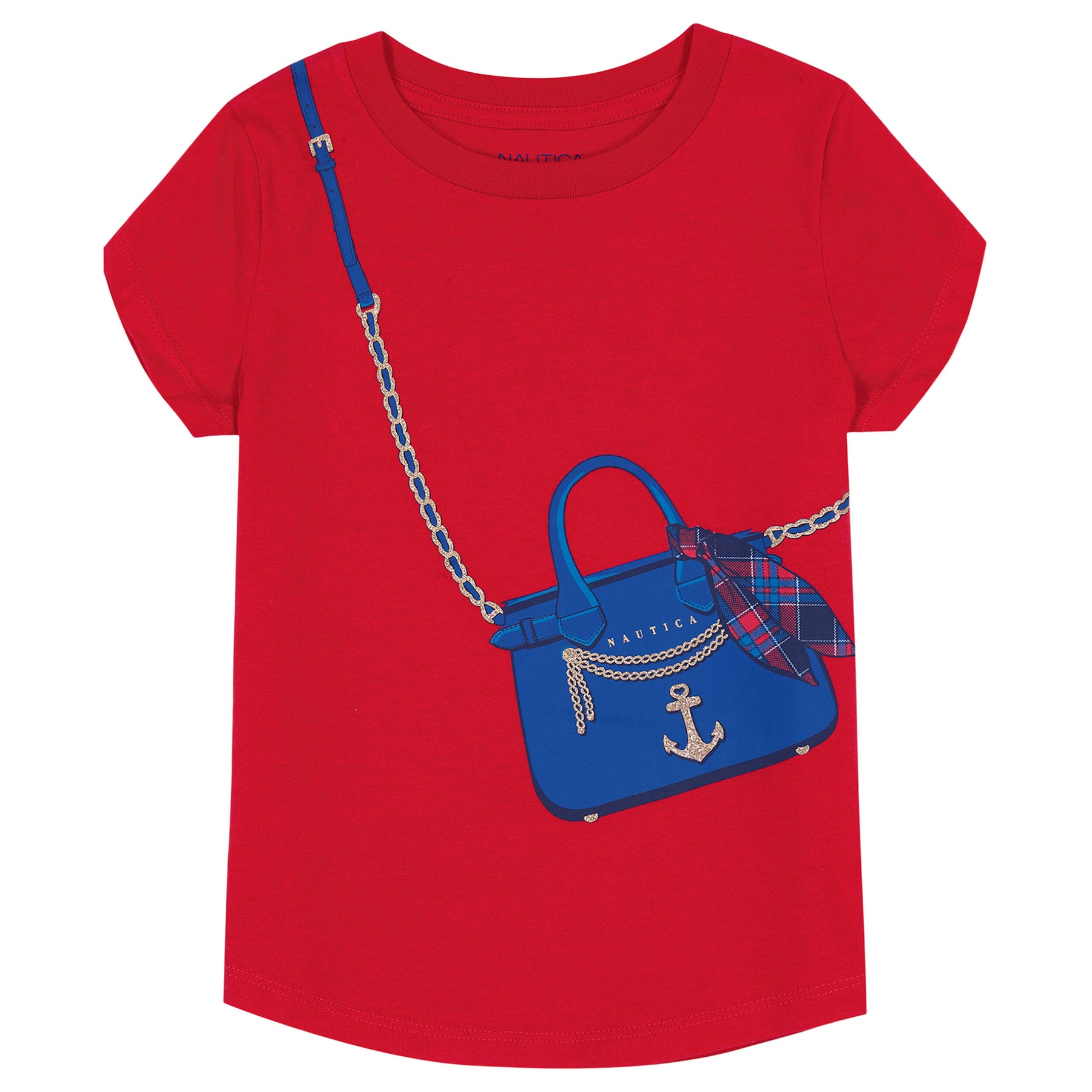 Nautica Little Girls Purse Graphic T-Shirt (4-6X)