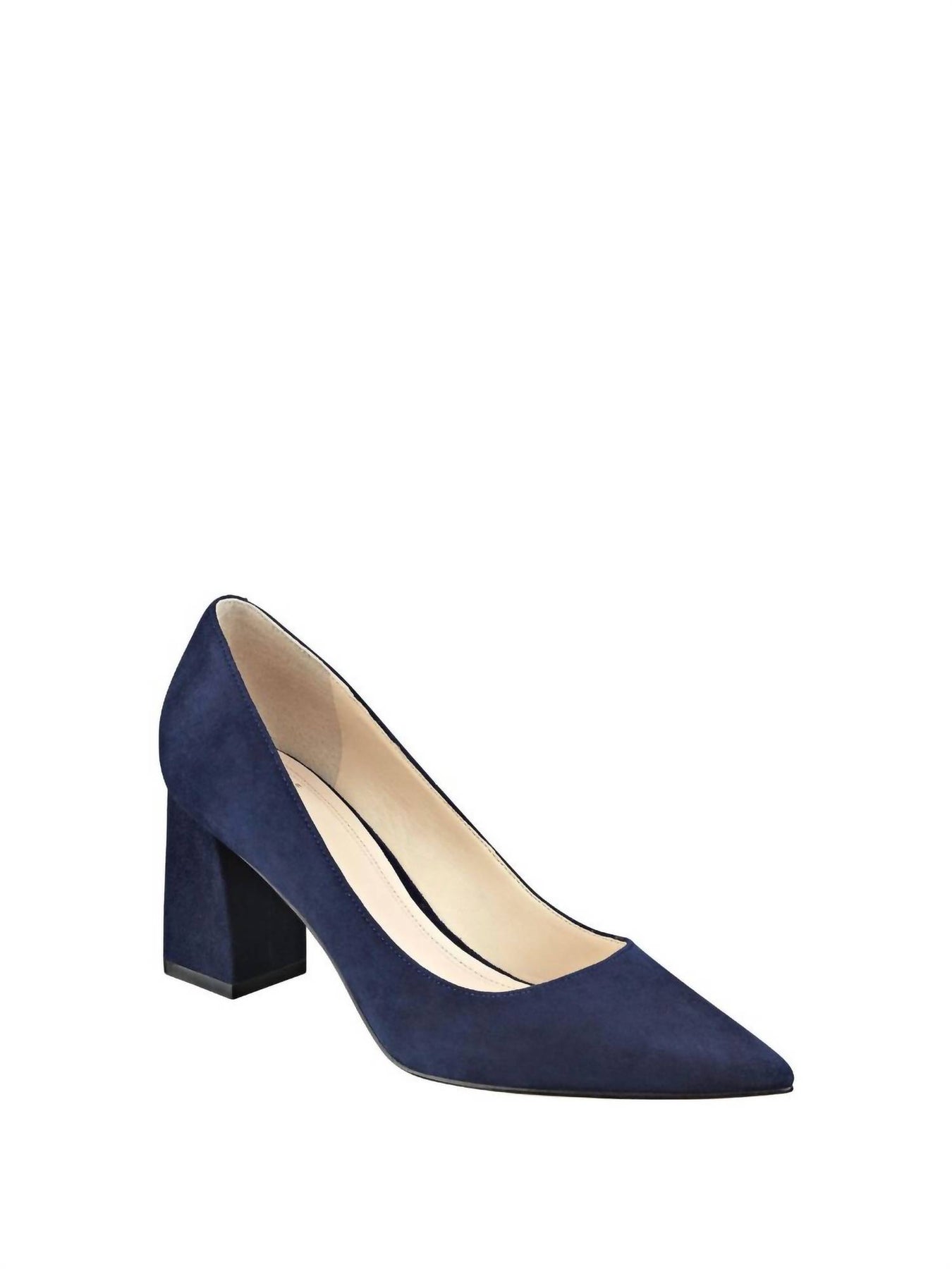 Zala Block Heel Pump In Blue