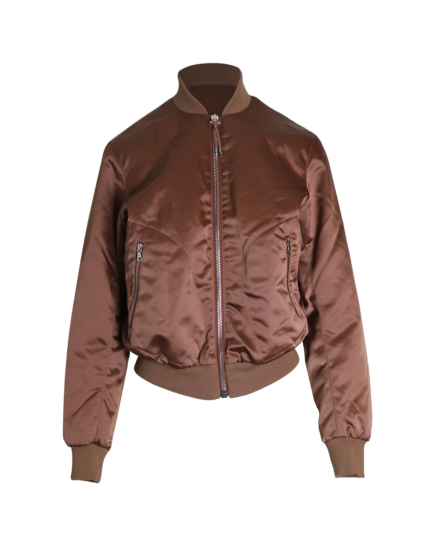 Acne Studios Azura Bomber Jacket in Rose Satin 7802216382524