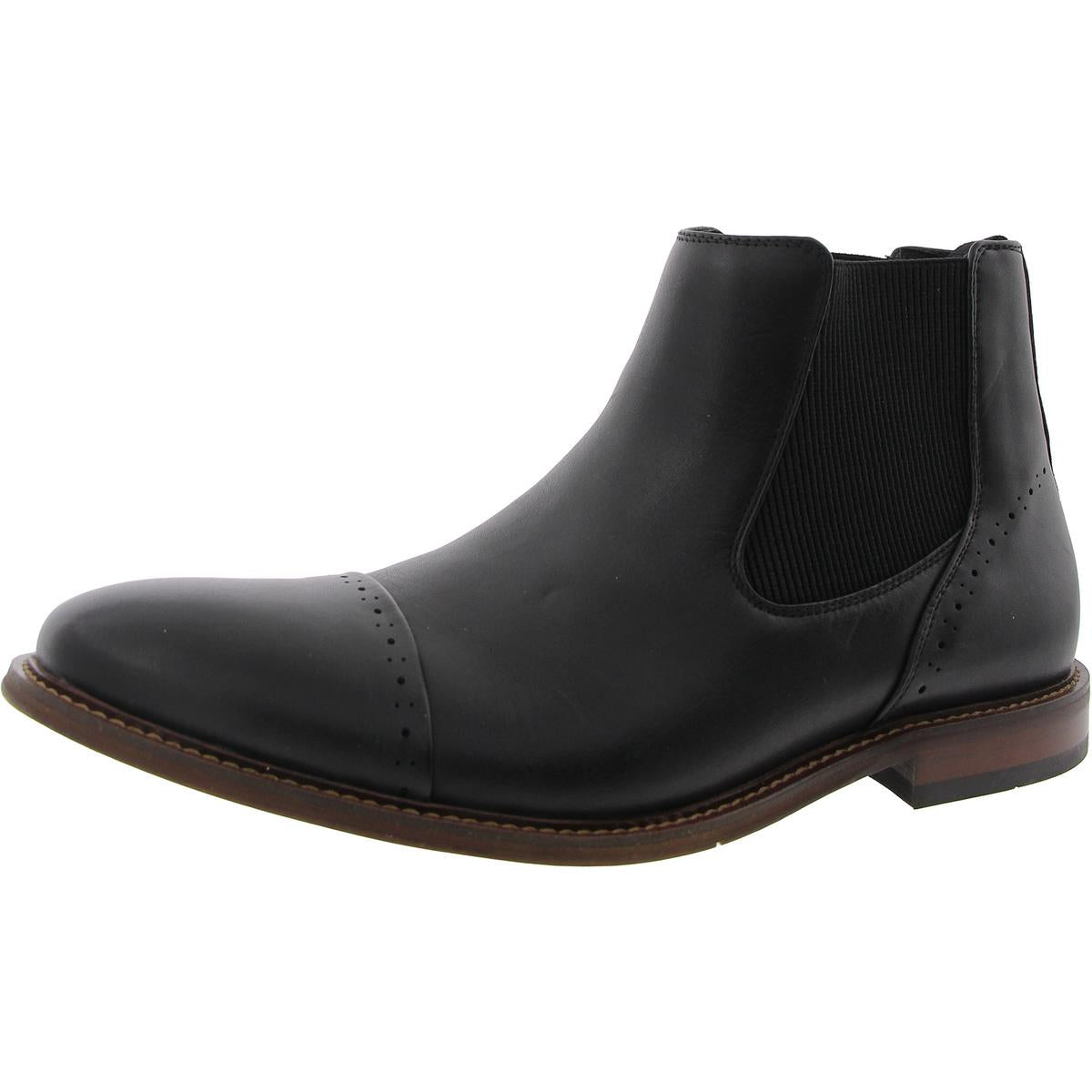 Stretch Leather Chukka Boots