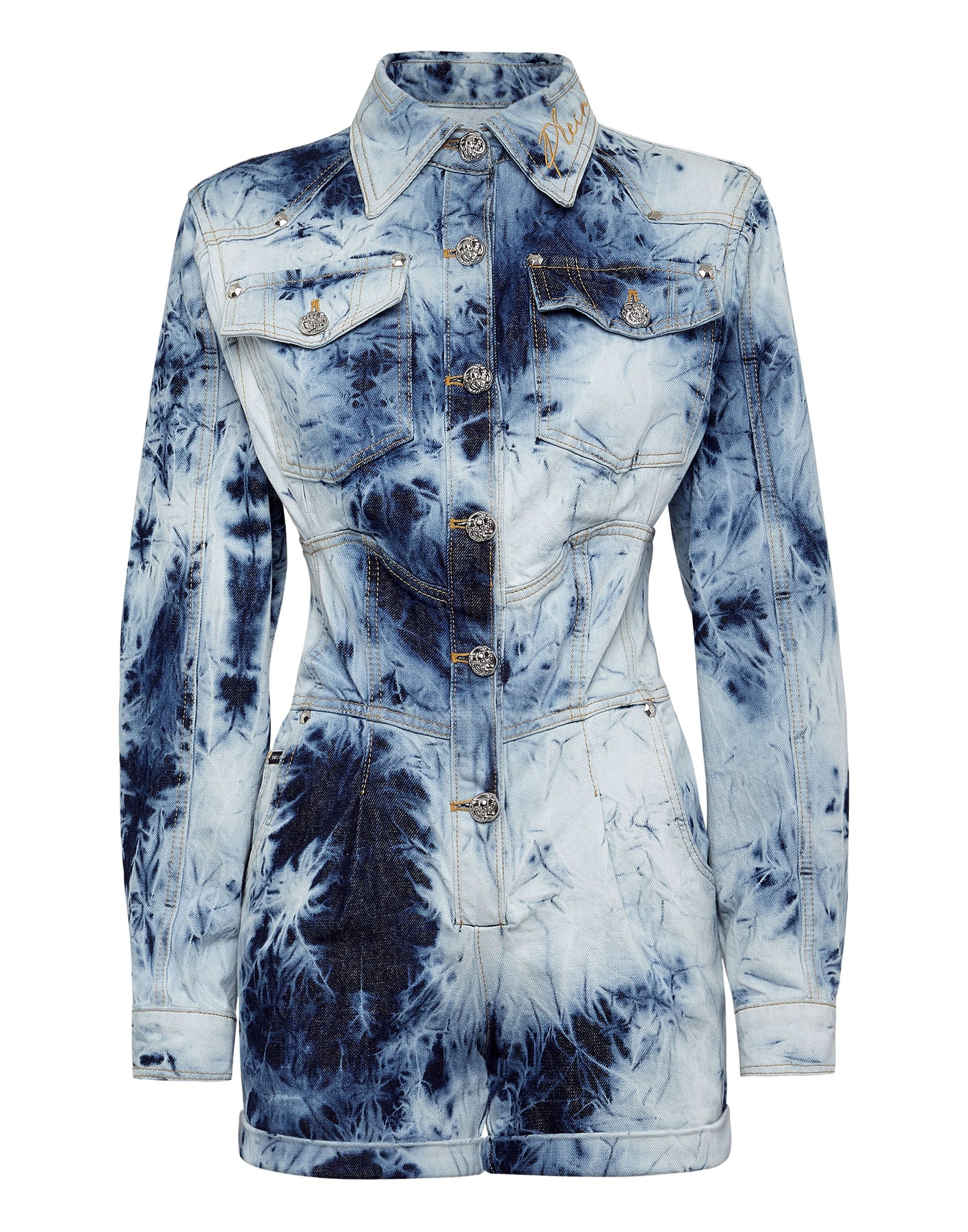 Denim Jumpsuit Bleached 7808455508028