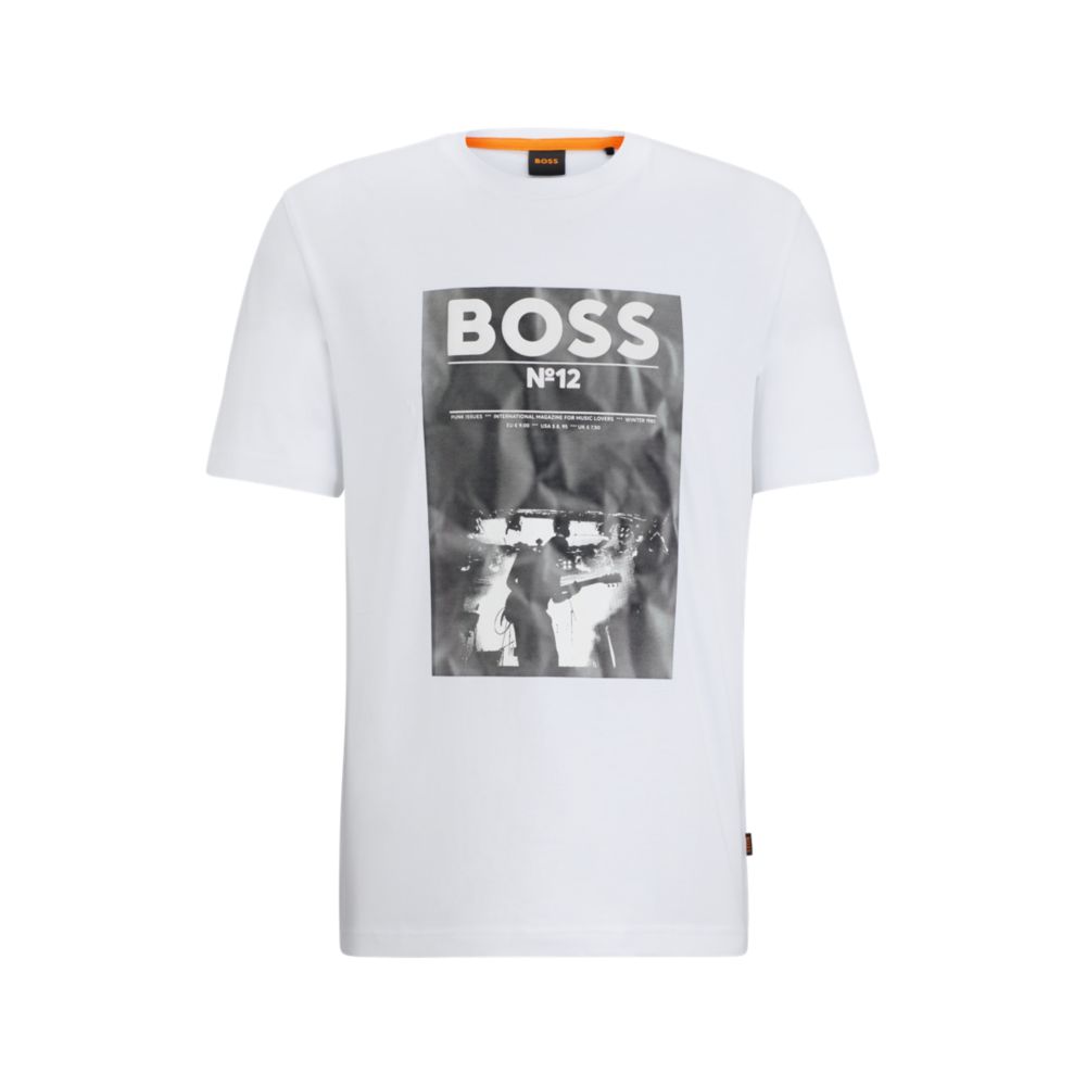 Regular-fit T-shirt in cotton with seasonal artwork