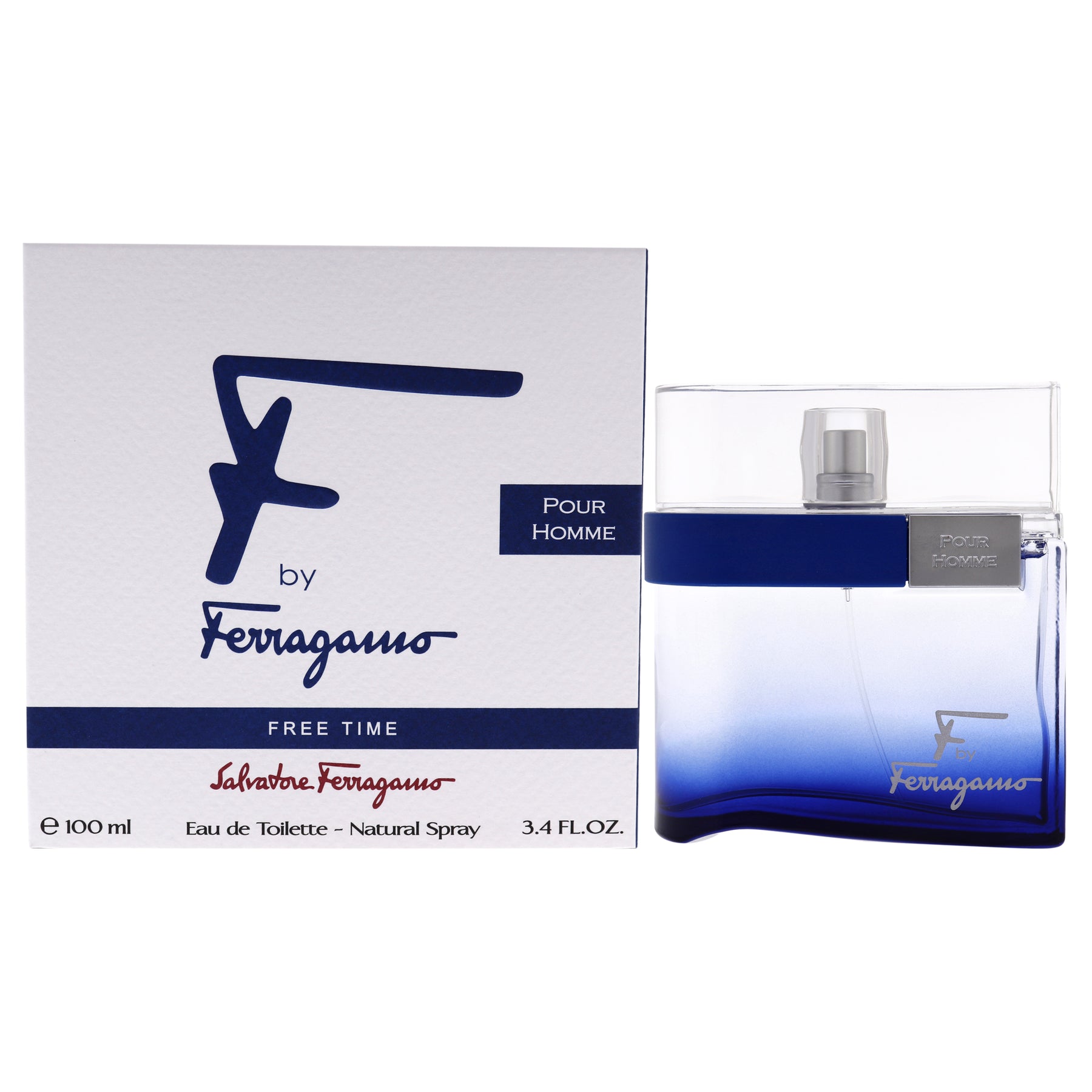 F by Ferragamo Free Time by Salvatore Ferragamo for Men - 3.4 oz EDT Spray 7831230873660