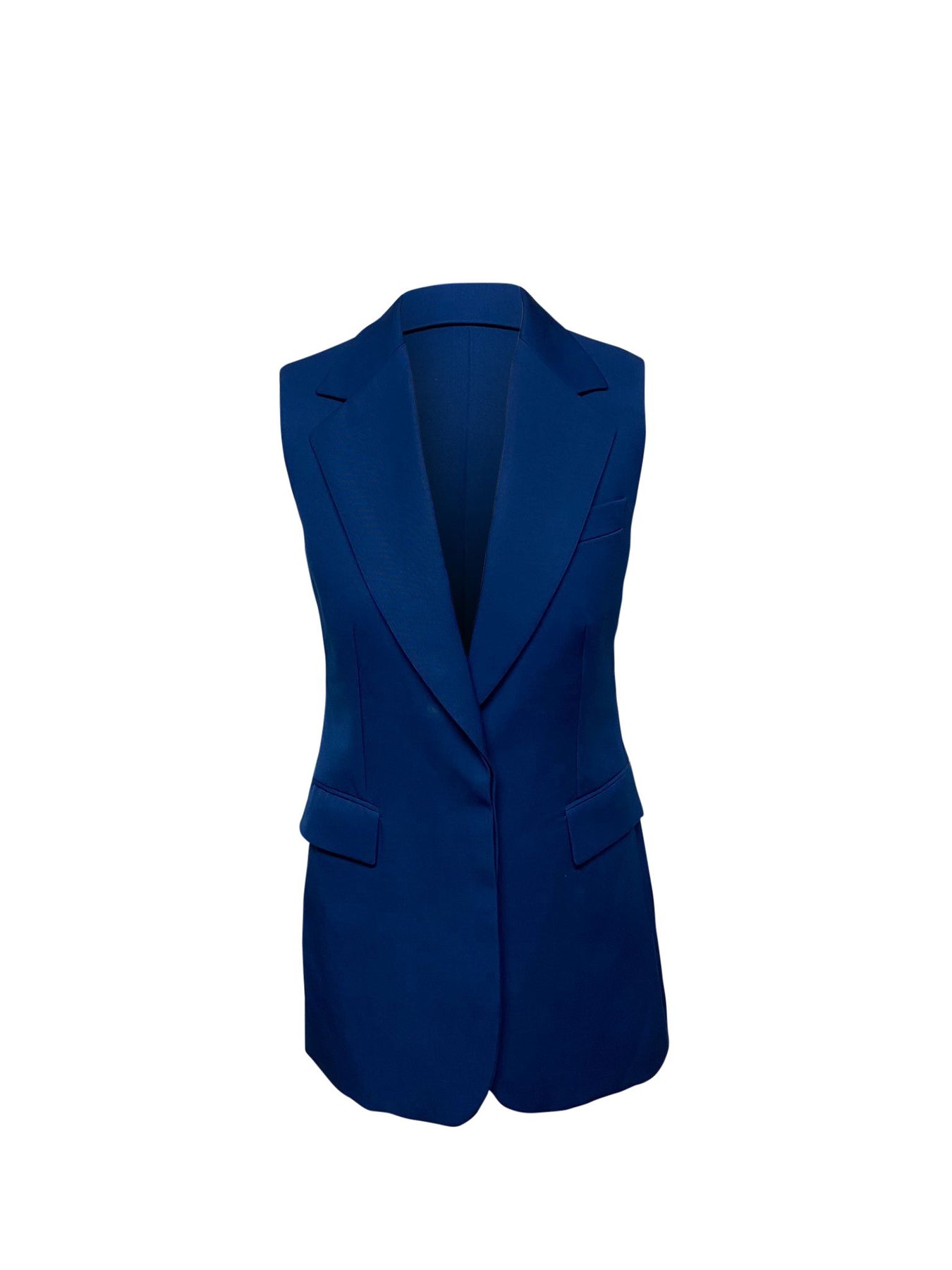 Stella Mccartney Vest Jacket in Blue Wool 7744766378044