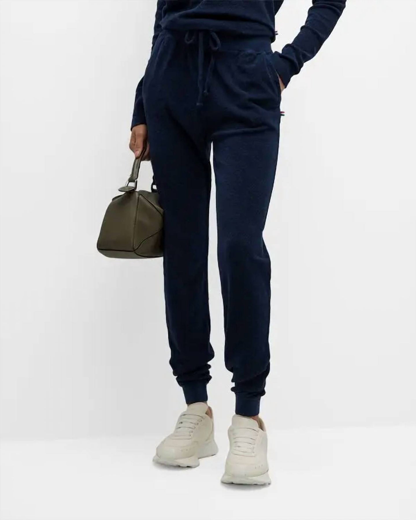 Loop Terry Wide Leg Pant In Indigo 7264395034684