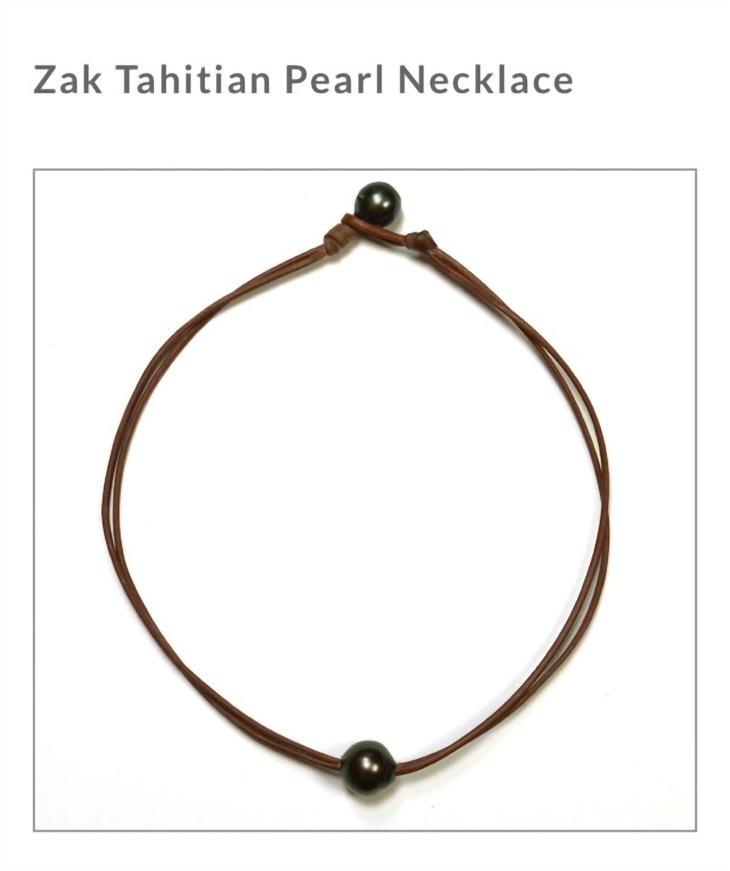 Zak Tahitian Pearl Necklace In Grey 7268680761404