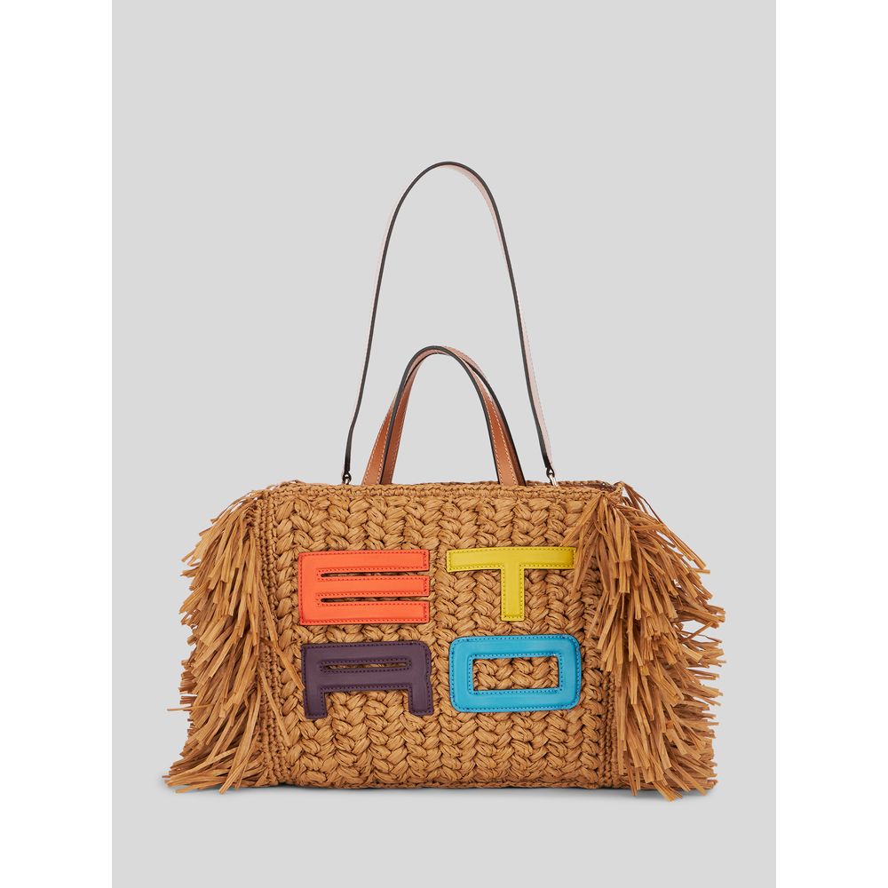 Medium Fringed Raffia Shopping Bag