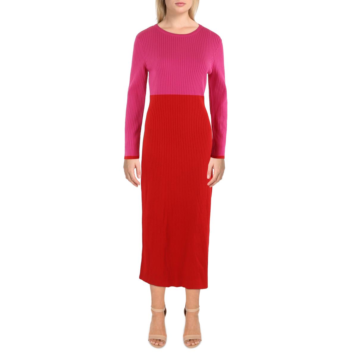 Ribbed Knit Sweaterdress