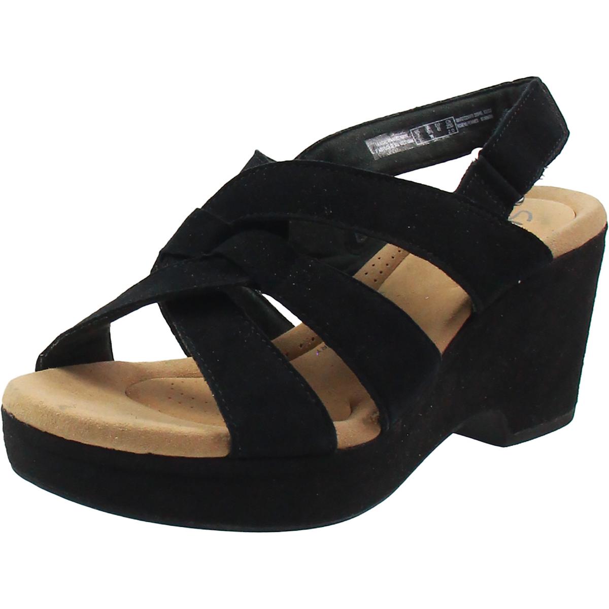 Strappy Suede Platform Sandals