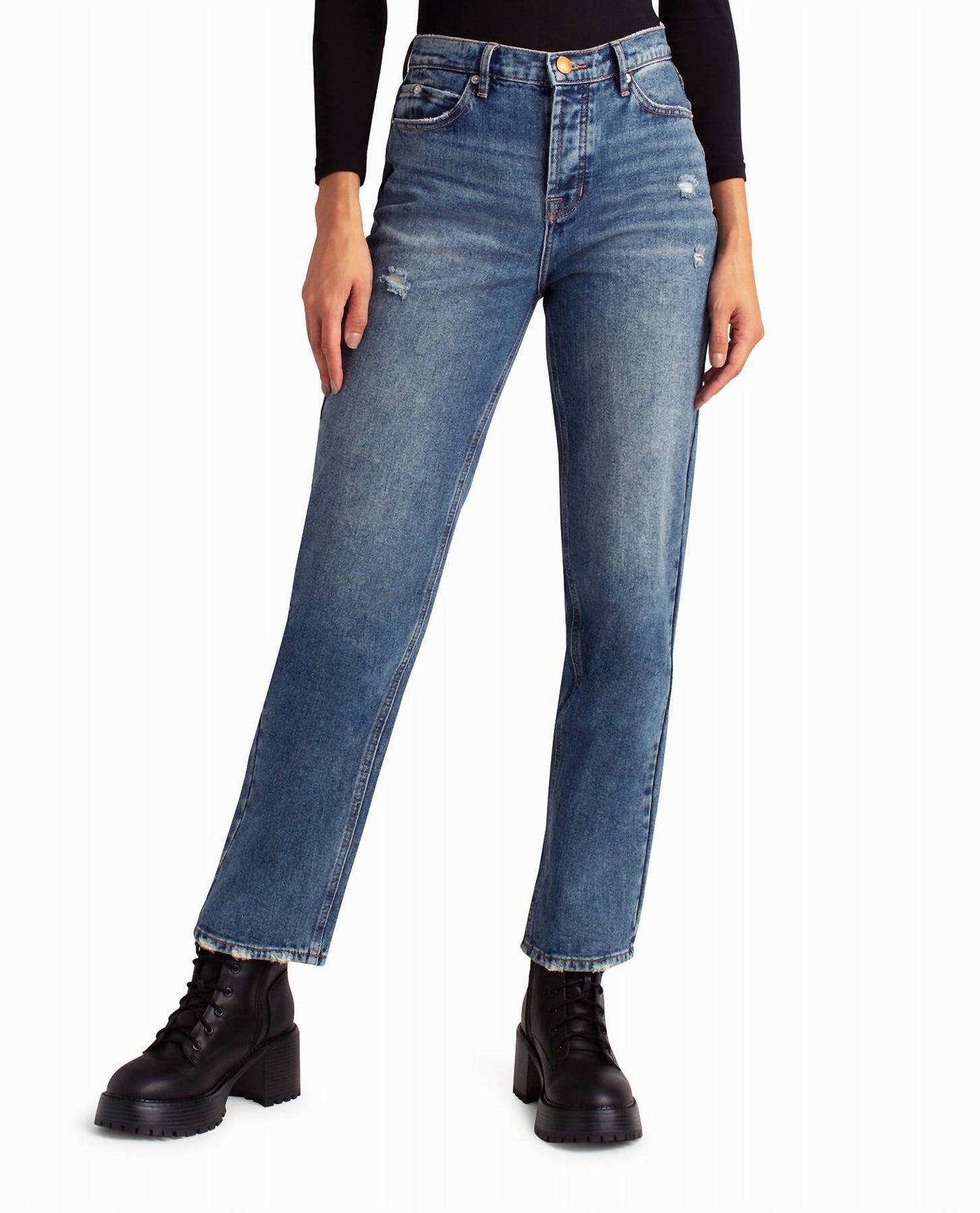 Redhook High Rise 90's Loose Fit Jean In Dark Blue 7686642204732