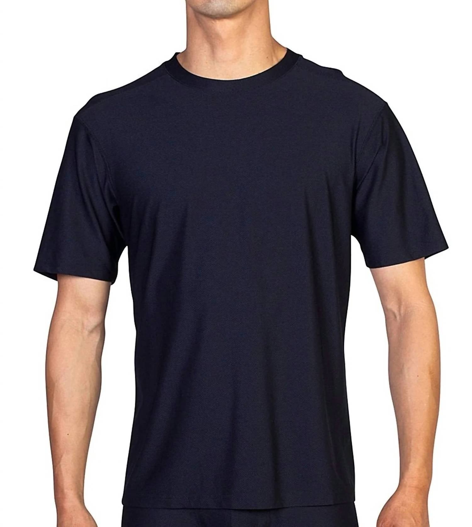 Give-N-Go Tee Round Neck T-Shirt In Black