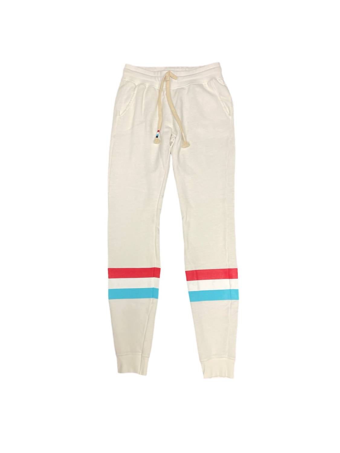 Stripe Jogger In White 7264405913660