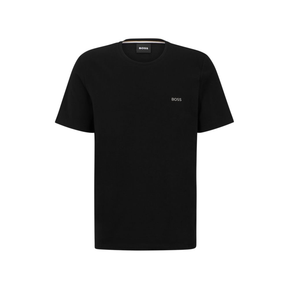 Stretch-cotton regular-fit T-shirt with logo detail 7581136748604