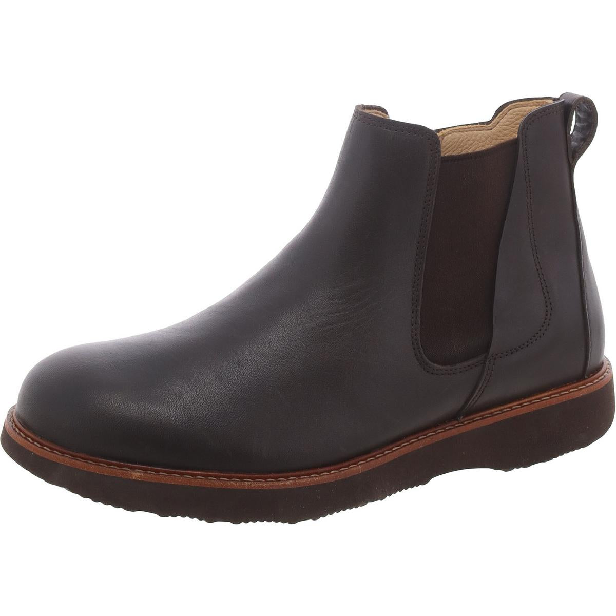 Leather Memory Foam Chelsea Boots