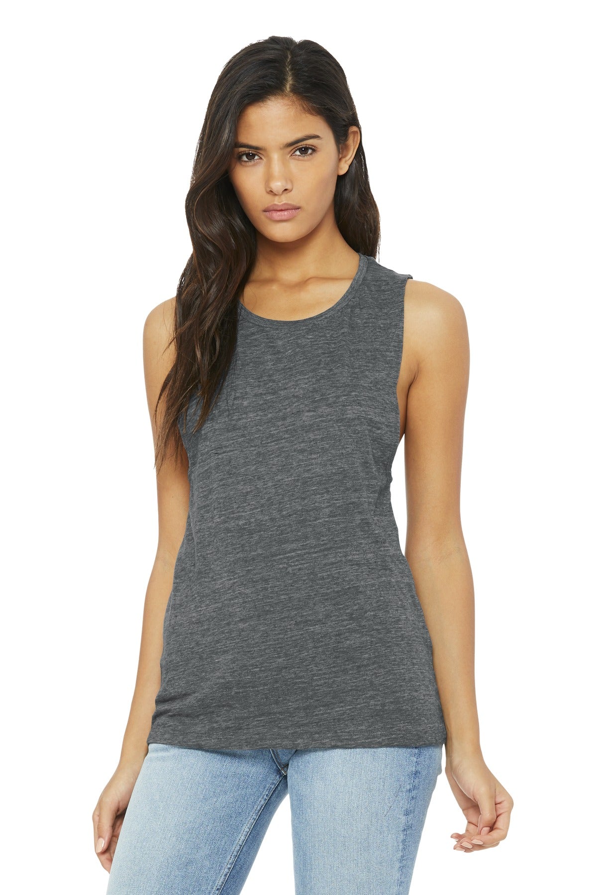 BELLA+CANVAS Women's Flowy Scoop Muscle Tank. BC8803 2 of 2