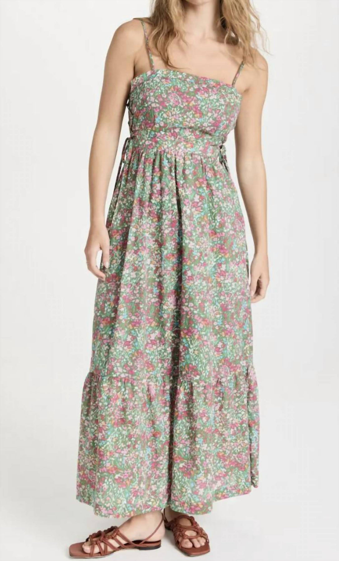 Big Sur Maxi Dress In Greenfloral 7259311341628