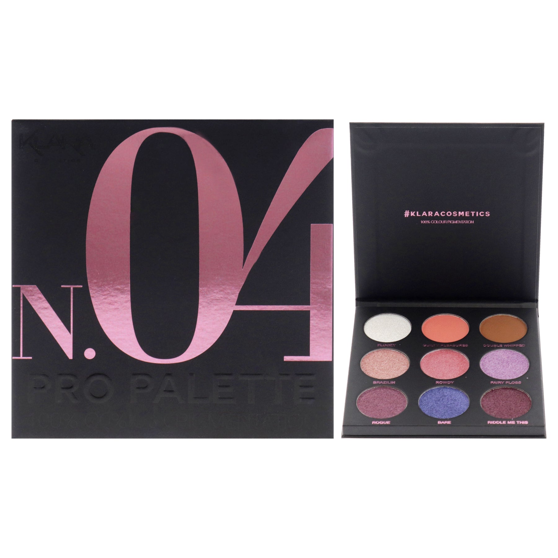 Pro Eyeshadow Palette - N.04 by Klara for Women - 0.38 oz Eye Shadow 7830795616316