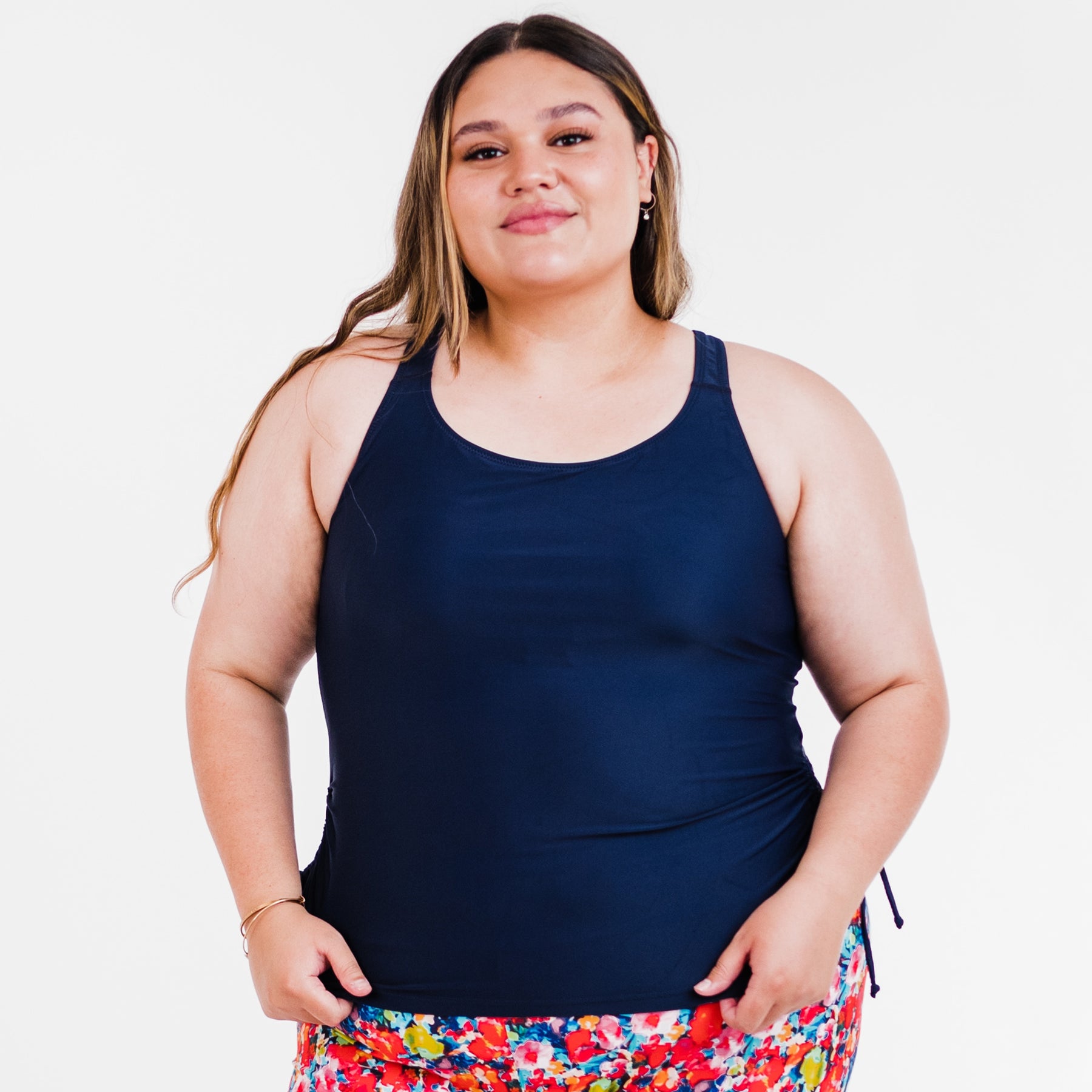 Women's Plus Maya Tankini Swim Top With Built-in Bra 7761331814460