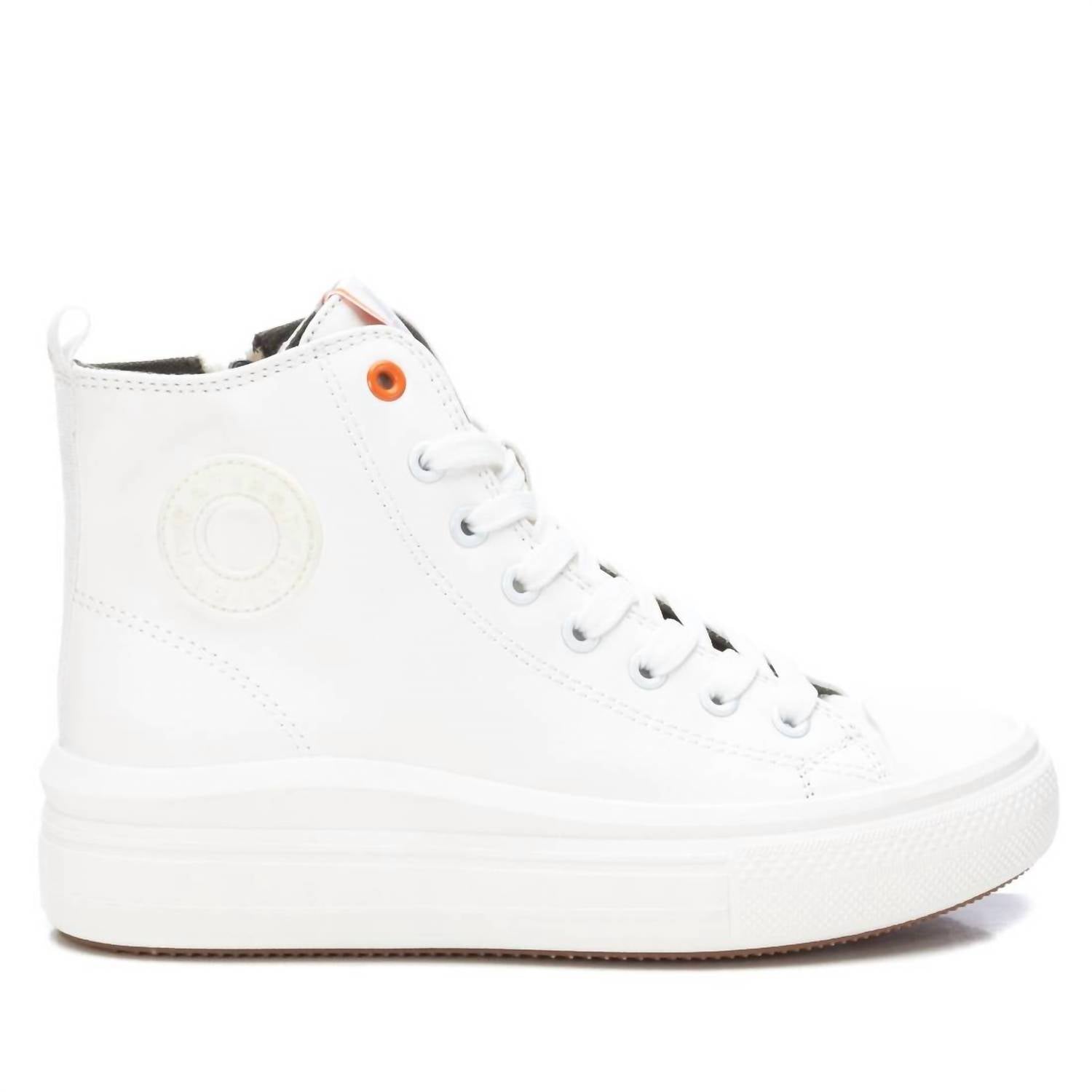 Women's Canvas Ankle Booties In White 7802184302652