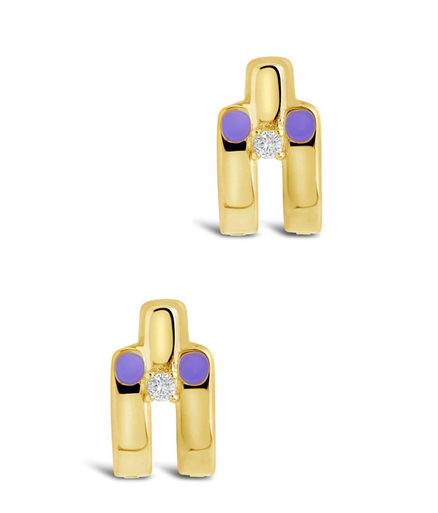 Zella Huggie Hoops In Gold 7270853869628