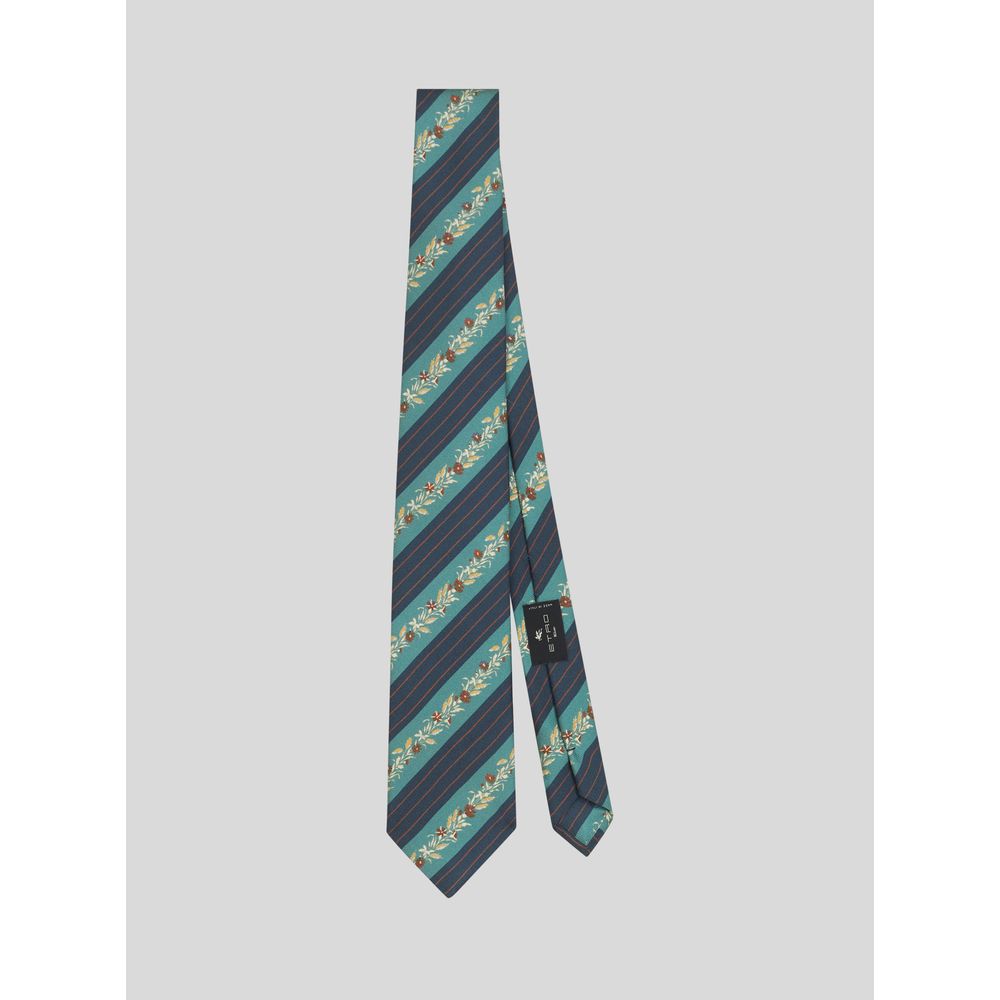 STRIPED AND MICRO FLOWER TIE 7826222121020