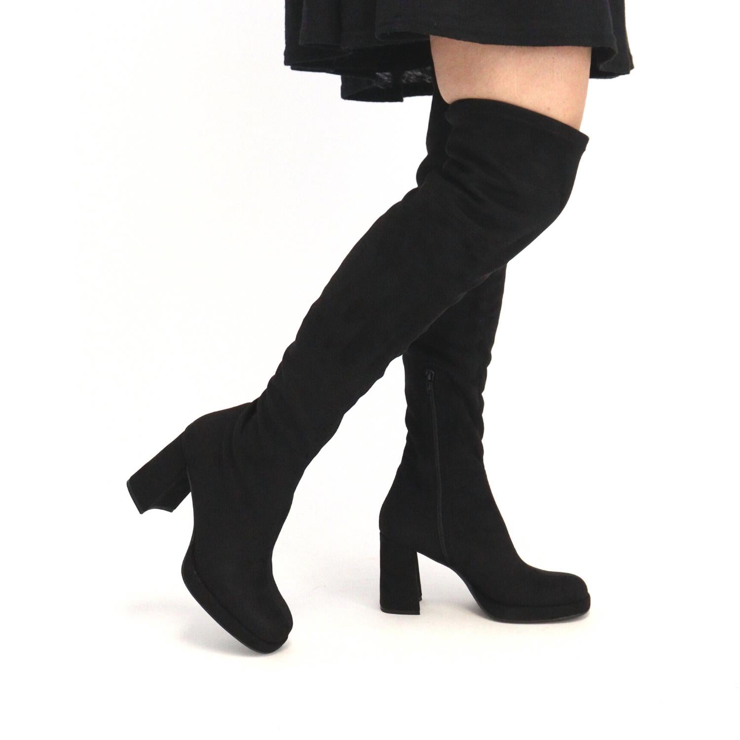 Jackson Suede Boot In Black