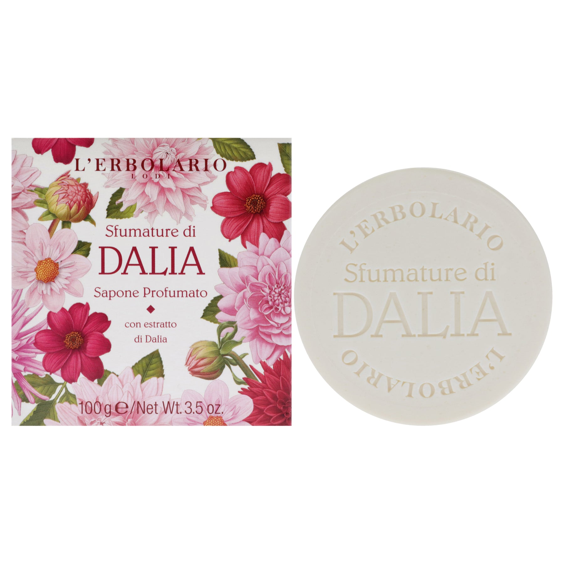 Shades of Dahlia Perfumed Soap by LErbolario for Unisex - 3.5 oz Soap 7830883008572