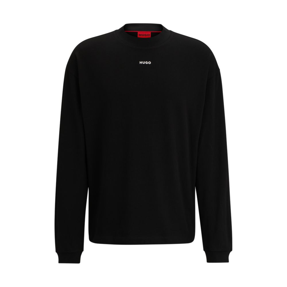 Cotton-jersey relaxed-fit T-shirt with logo print