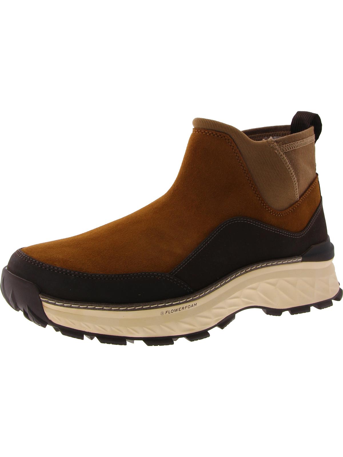 5ZG EXPLORE Mens Faux Suede Round toe Chelsea Boots