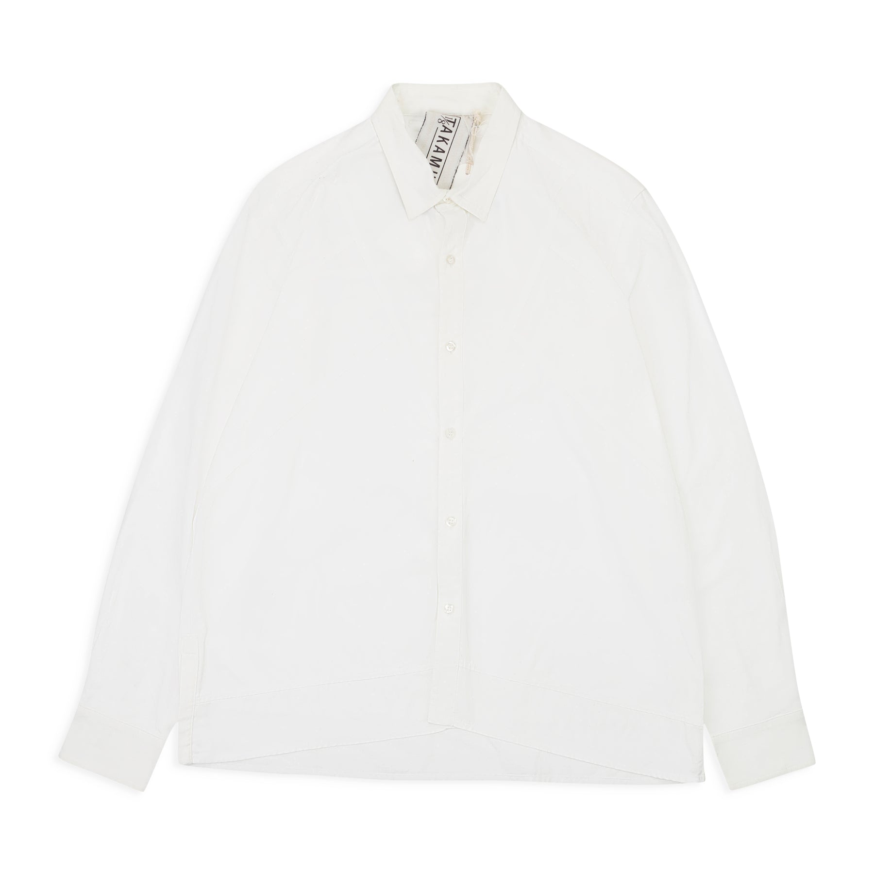 1/8TH TAKAMURA SEAMED WHITE BUTTON DOWN SHIRT 7801493159996