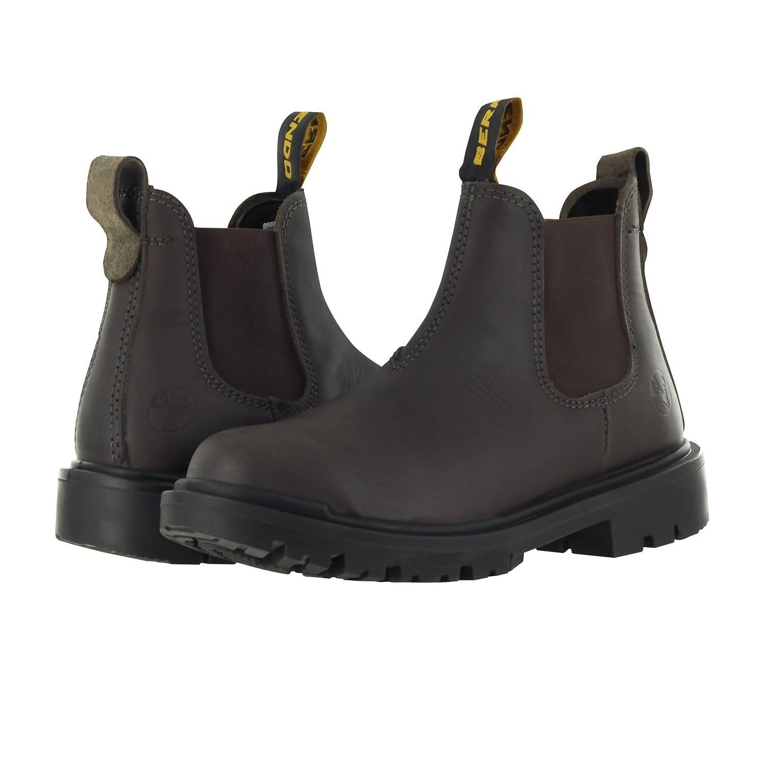 Men's Steel Toe Work Boot In Brown