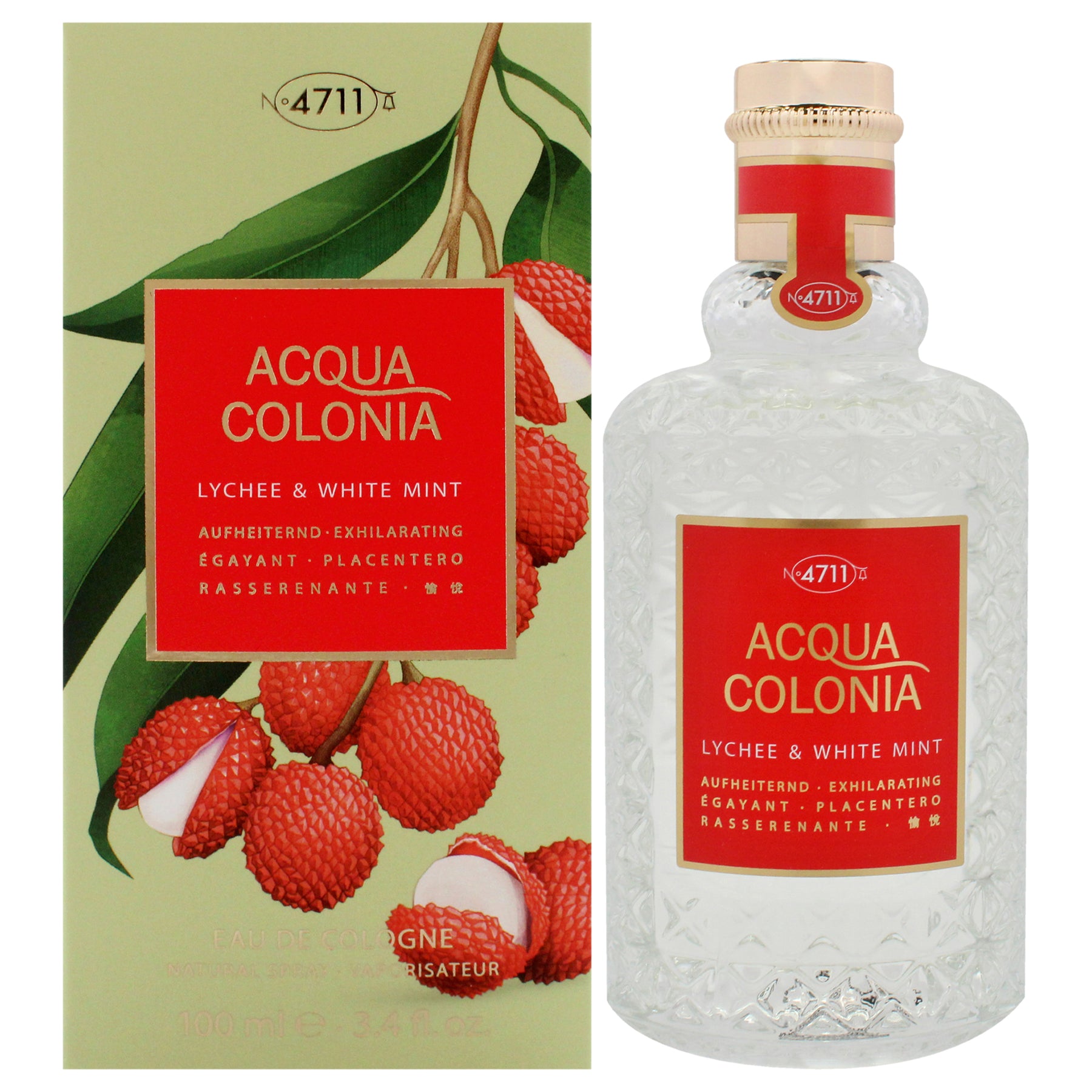 4711 Acqua Colonia Lychee and White Mint by Muelhens for Unisex - 3.4 oz EDC Spray 7831105273916