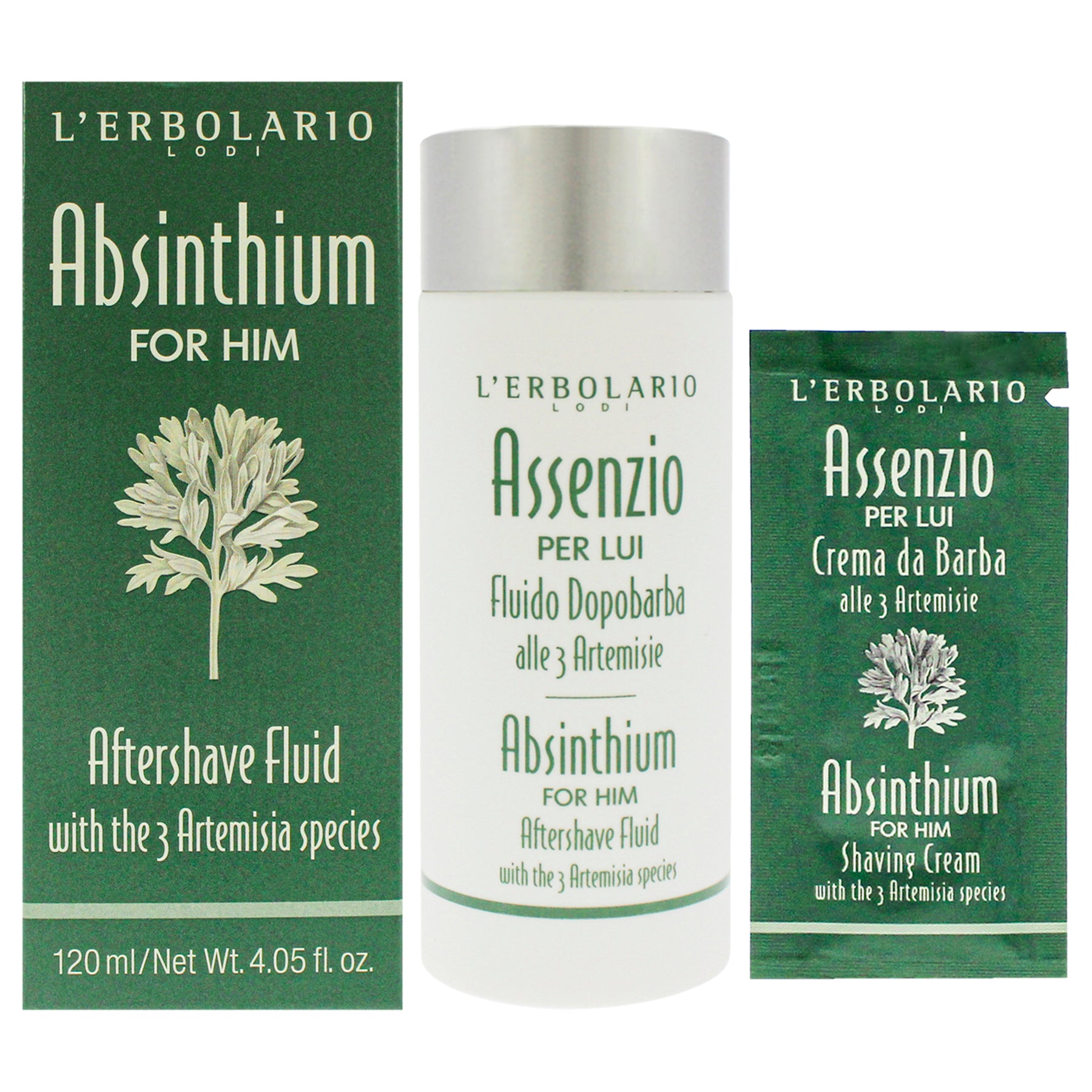 After Shave Fluid - Absinthium by LErbolario for Men - 4.05 oz After Shave 7831235723324