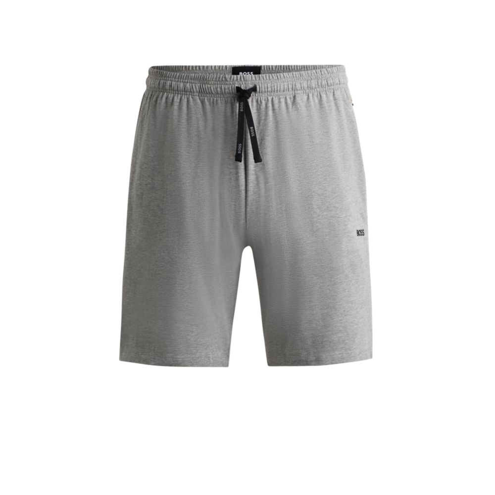 Stretch-cotton regular-fit shorts with logo detail