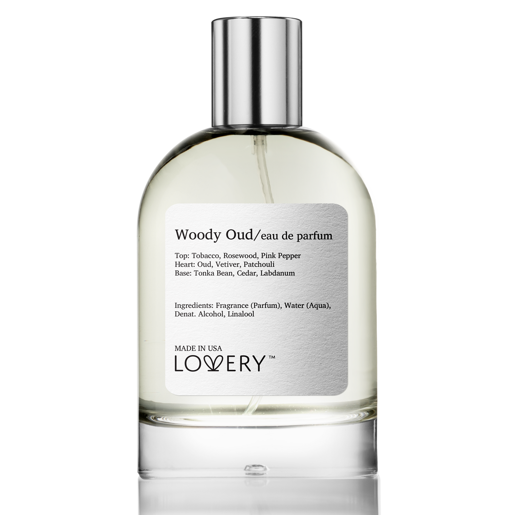 Woody Oud Eau de Parfum, Made in USA, 3.4 oz
