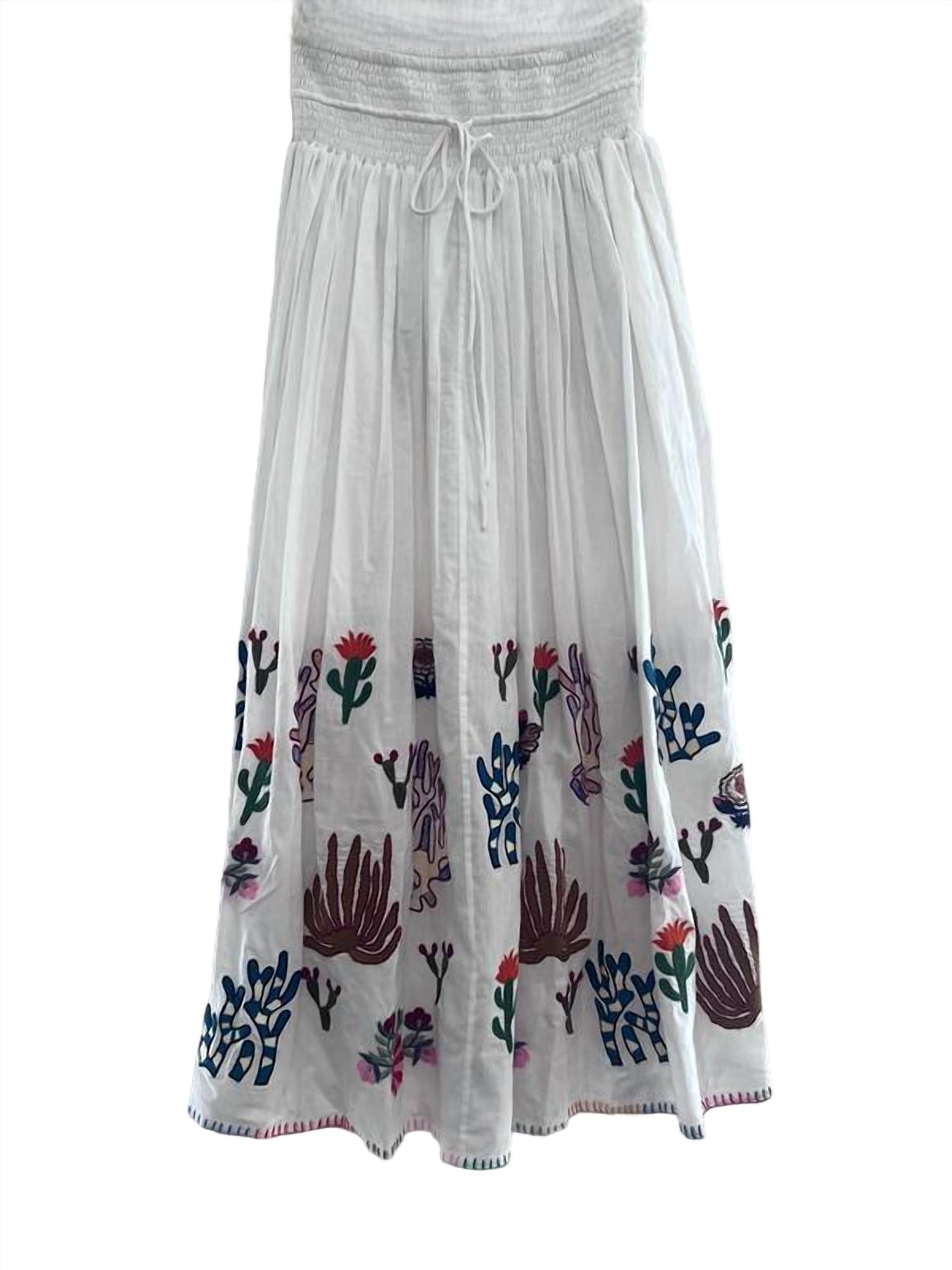 Womens Congo Strap Smock Jungle Skirt In Natural Muti 7772271738940