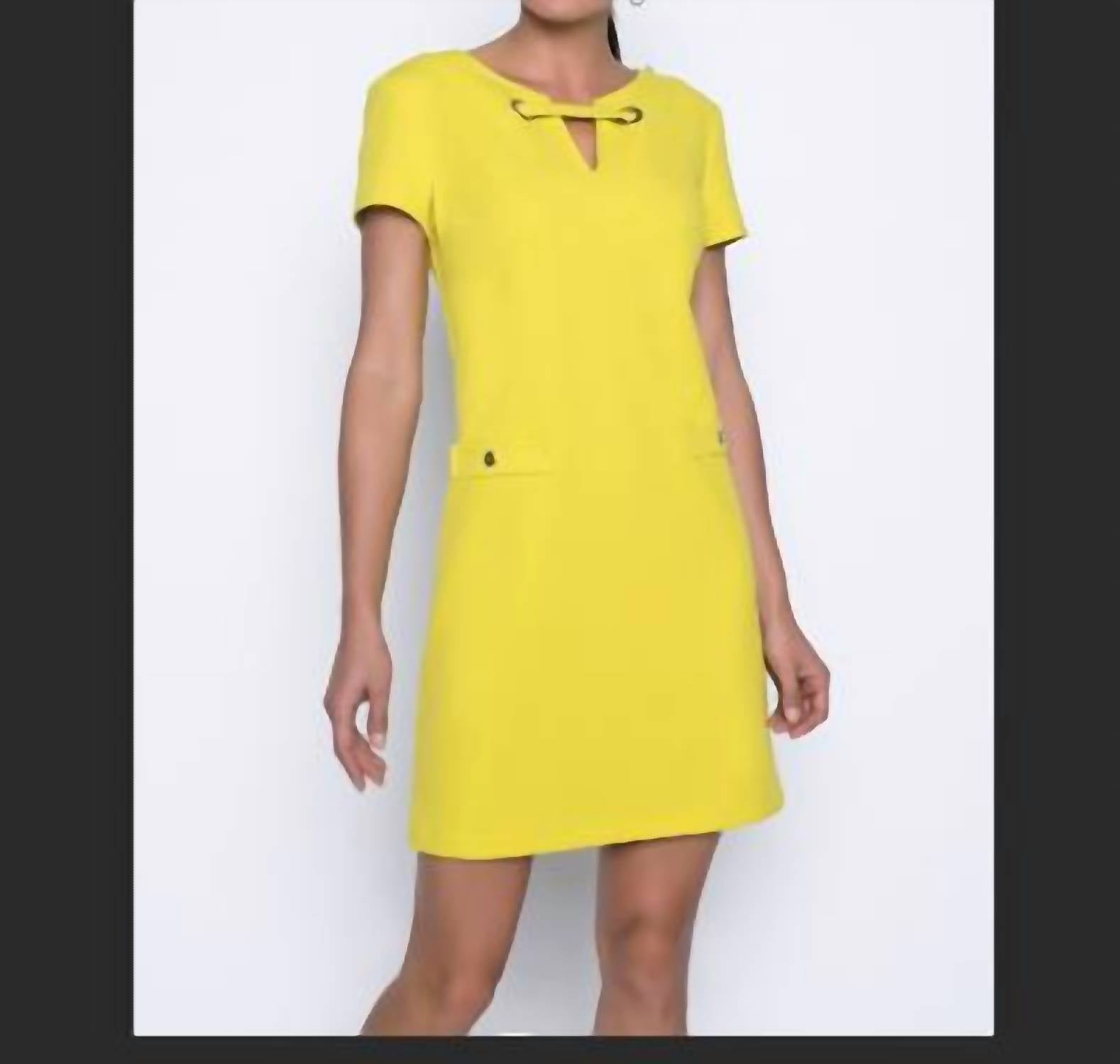 Yellow Dress W Silver Hardware