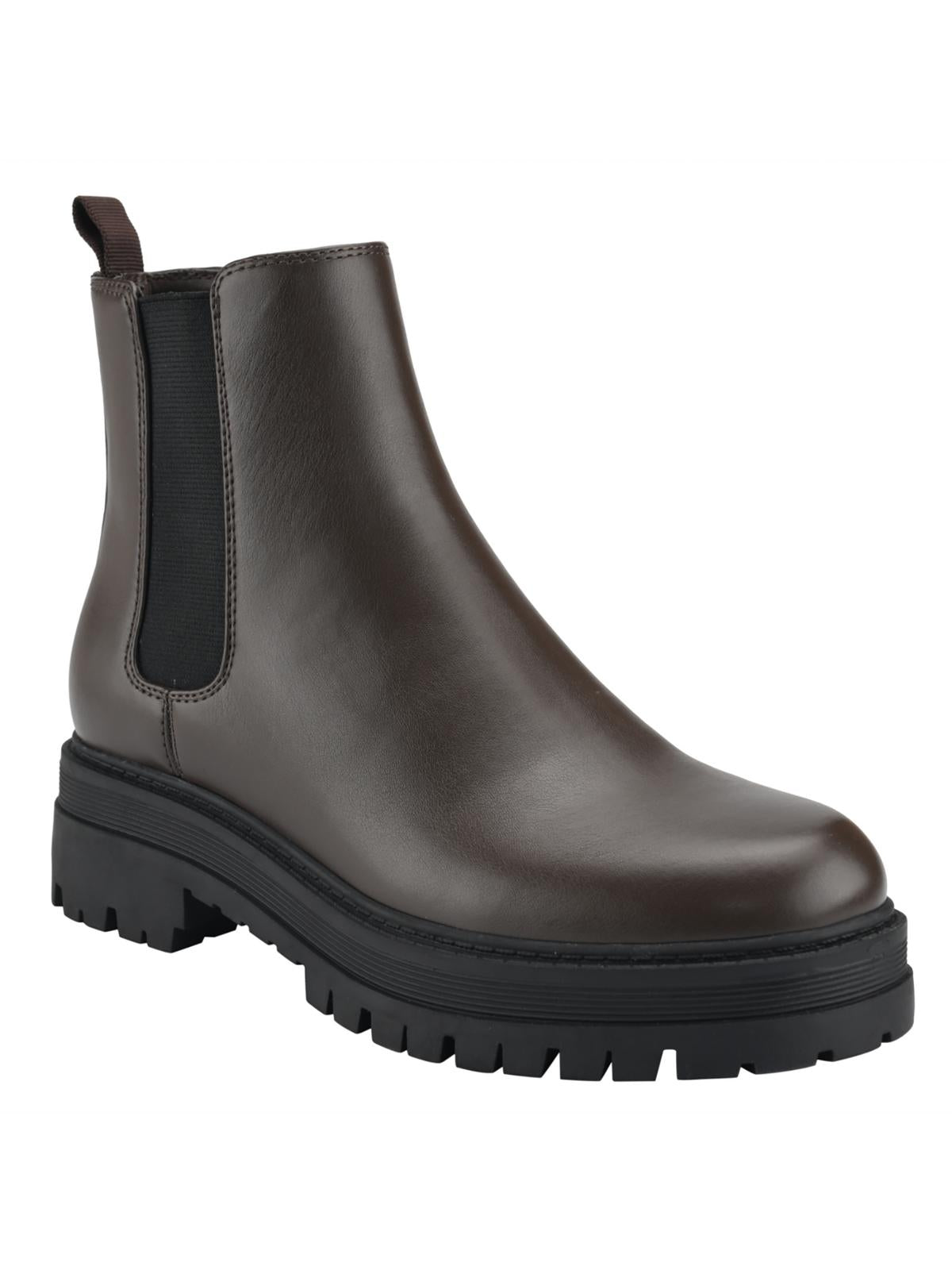 Womens Lug Sole Round Toe Chelsea Boots 7257667600444