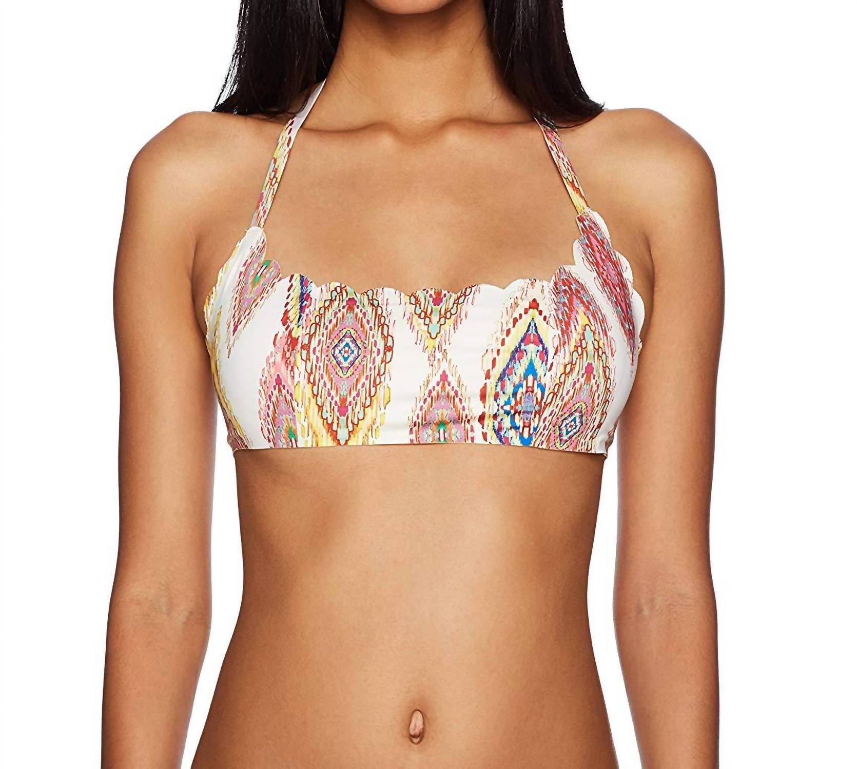 Summer Patara Reversible Seamless Wave Bikini Top In Multi 7284837908540