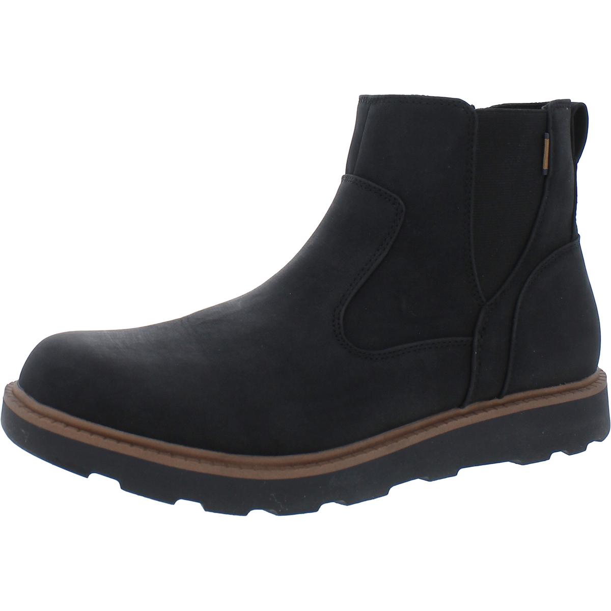 Marcus Faux Suede Lugged Sole Ankle Boots