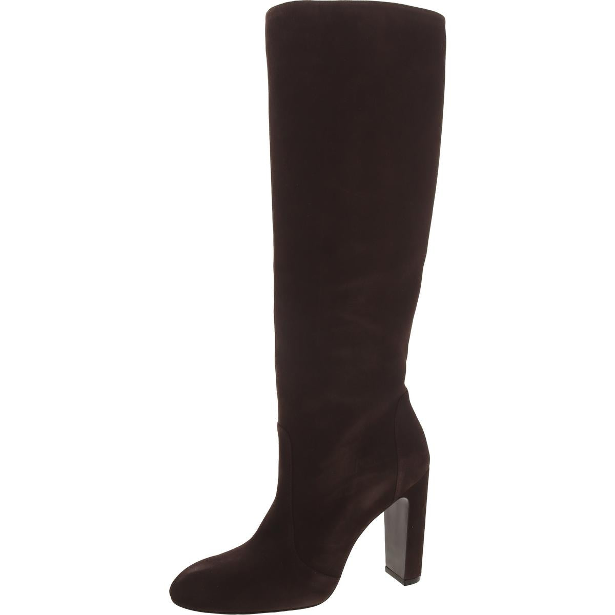 Vida 100 Knee-High Boot Suede Block Heel Knee-High Boots