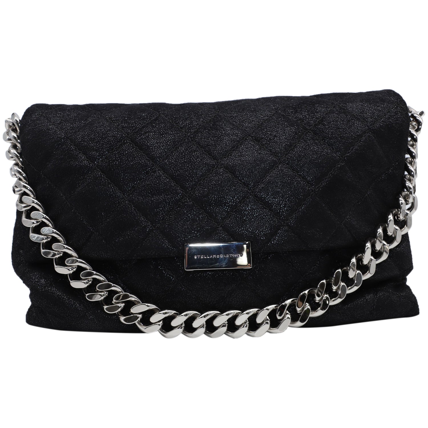 Stella McCartney Beckett Chain Shoulder Bag in Black Leather 7744749371452