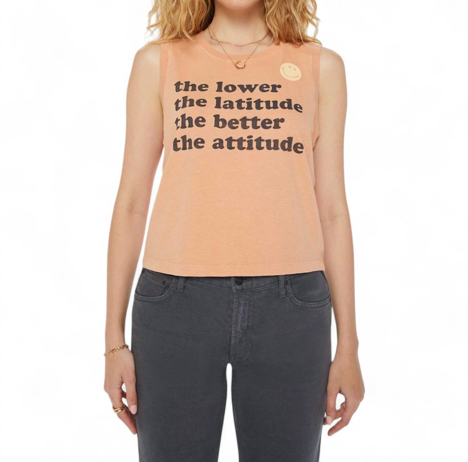 Strong And Silent Type Tee In Latitude Attitude