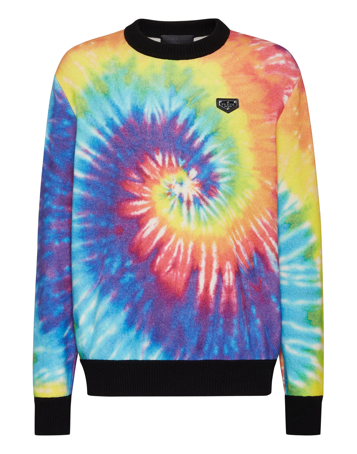 Cashmere Pullover Round Neck LS Tie dye