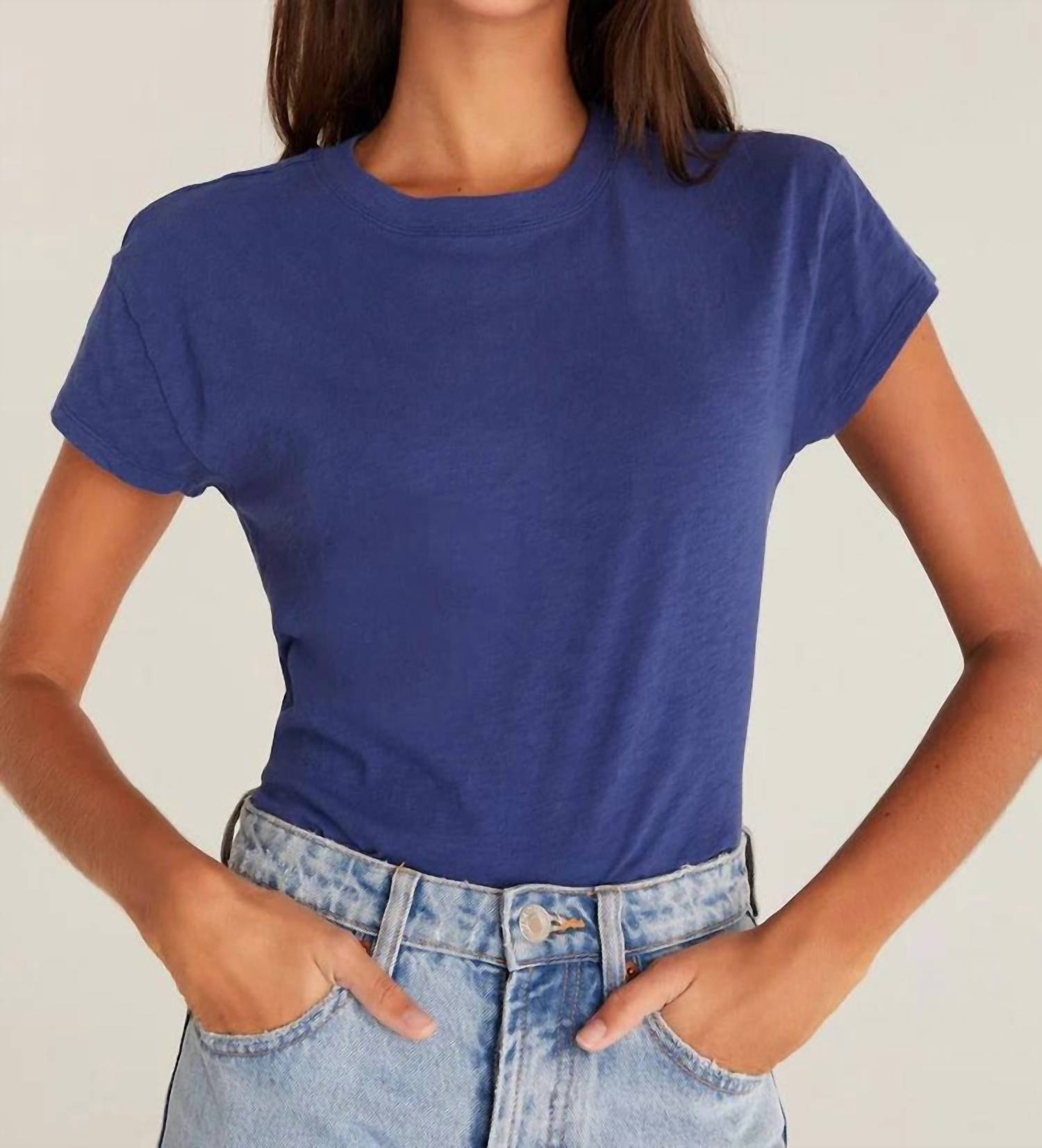 Modern Slub Tee In Coastline