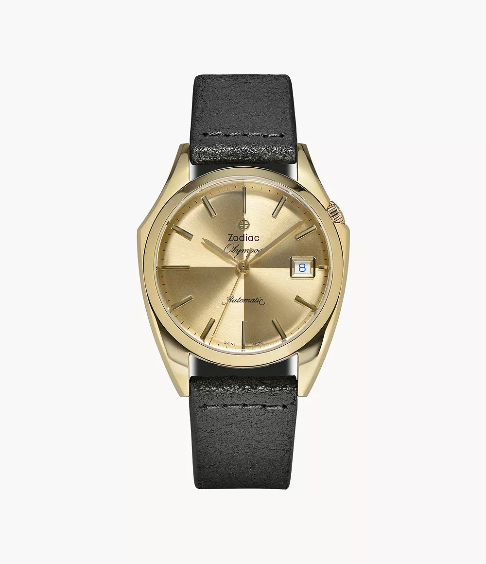 Zodiac Dress Olympos Automatic Leather Watch