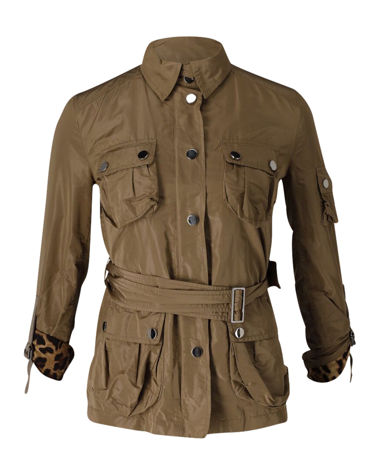 Dolce & Gabbana Safari Jacket in Brown Polyester 7802229358652