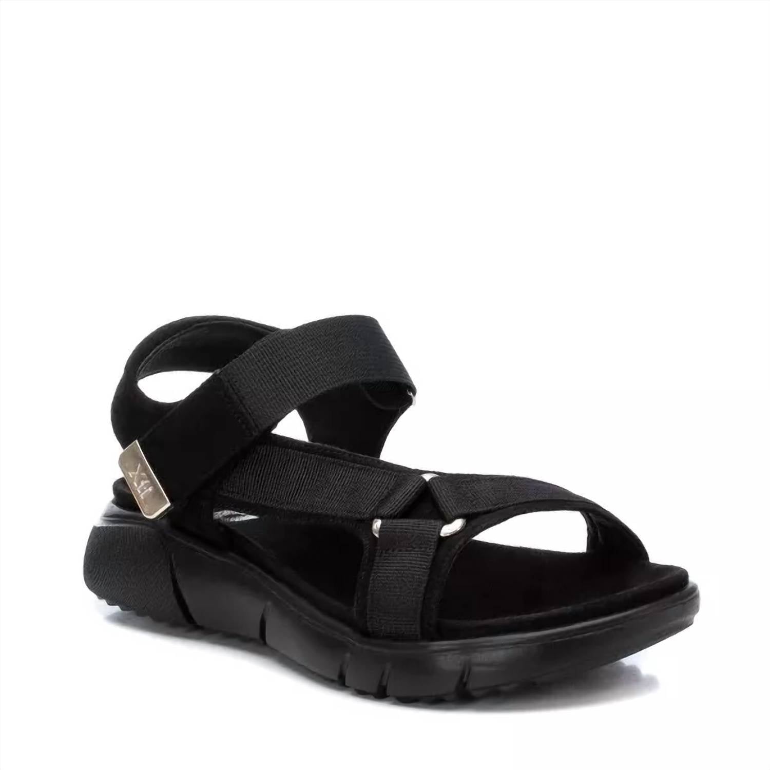 Women's Suede Sandals In Black