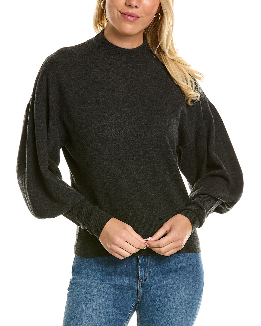 Autumn Cashmere Mock Neck Drop-Shoulder Cashmere Sweater