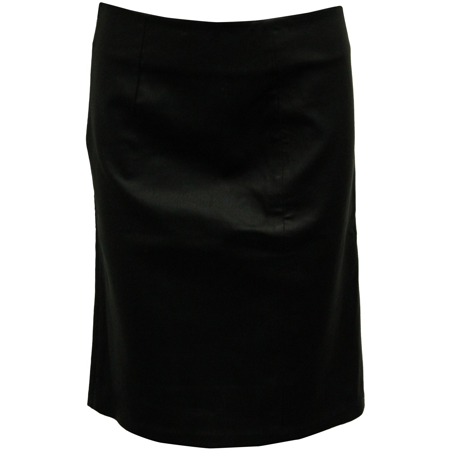 Diane Von Furstenberg Pencil Skirt in Black Leather 7826353979452